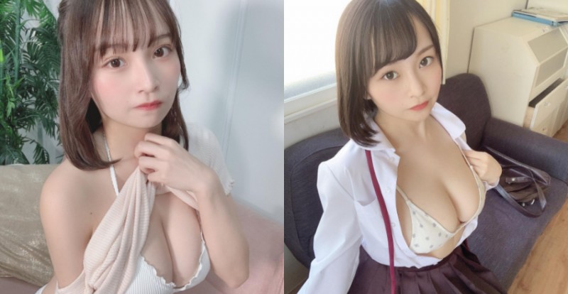 白色擔當連內衣都穿白色的！巨乳蘿莉「大嶋みく」挺90H唱跳