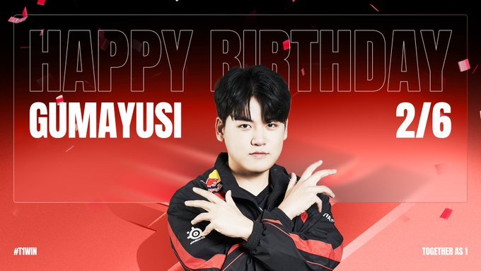 T1官博为Gumayusi庆生：Happy Gumayusi Day！