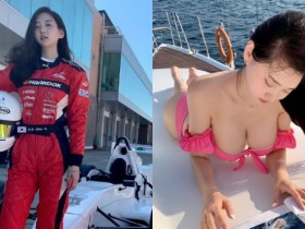 【蜗牛电竞】正妹賽車手「Zenny」連身衣底下隱藏豐滿巨乳 乳浪滔滔讓人暈船