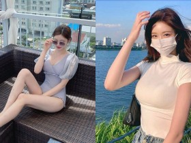 【蜗牛电竞】漢江公園白T正妹「車頭燈好大」,「顯眼的曲線」比風景還誘人!