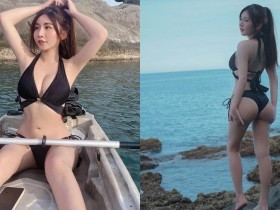 【蜗牛电竞】性感小隻馬「念念」台東海邊度假!超飽滿圓潤「蜜桃臀」大方開露!