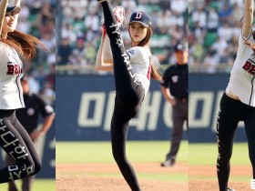 【蜗牛电竞】頂級長腿開球妹「一字馬」超級狂!緊身褲下的線條讓上萬人都瘋了…