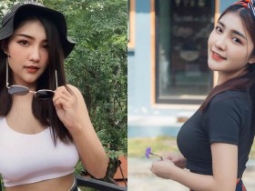 【蜗牛电竞】健身女孩「側身照又圓又兇」,大車頭燈要把路人閃暈!