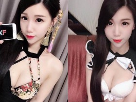 【蜗牛电竞】正妹Miyo米優「福利辣照超惹火」,低胸造型展現「白嫩美肌」!