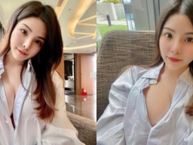 【蜗牛电竞】小圓臉「Cynthia」退去嬰兒肥展現成熟性感美 襯衫透出誘人風光