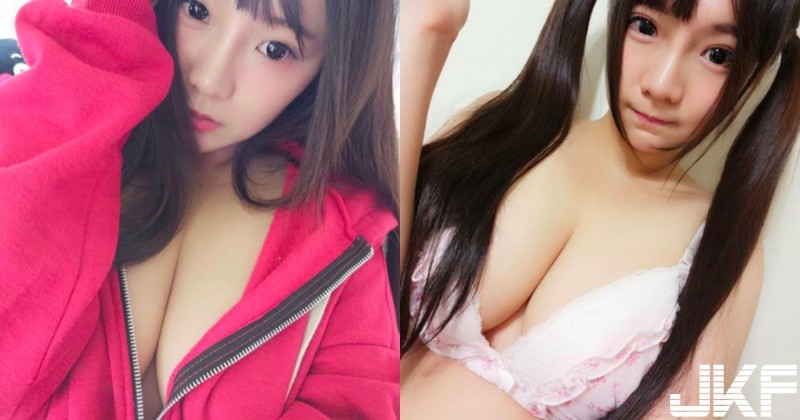少女的30公分！完全巨奶蘿莉「深溝比臉長」!中間那條線堪比「鄉民30公分」好深好長呀！