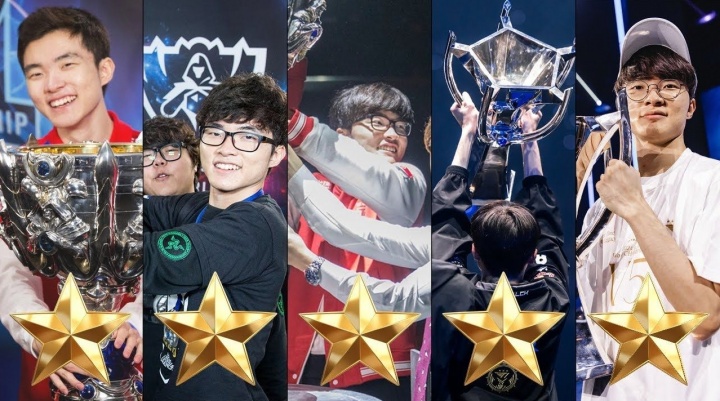 拿下第六冠并取得三连冠！Faker是唯一一位同时拥有三代S赛冠军奖杯的选手！