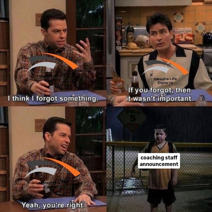 推特上的韩华粉丝们对教练组的担心：能忘记的事情说明它并不重要