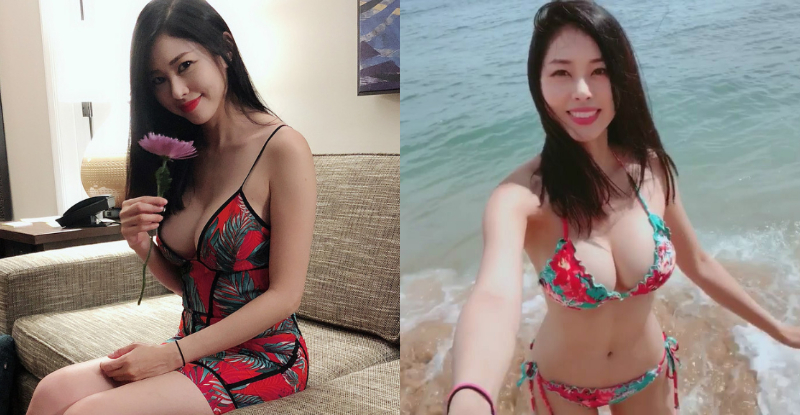 【蜗牛电竞】好猖狂！比基尼正妹夾帶一對「混圓大奶」下海，「乳波洶湧」不斷湧現！