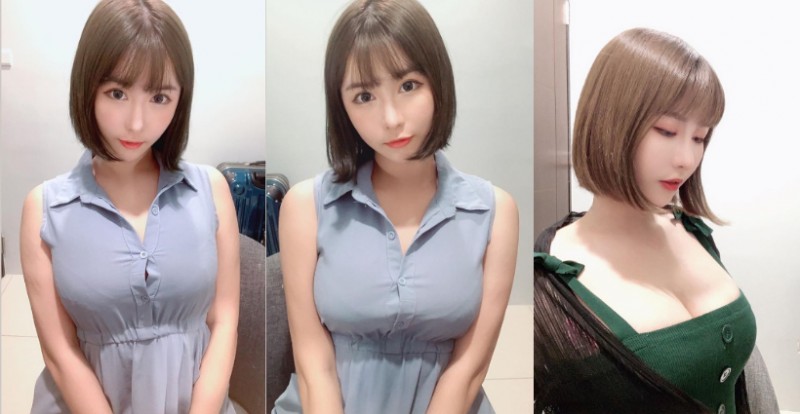【蜗牛电竞】短又巨代表「Sylvia 希維亞」衣服買太小　胸前扣子快爆開