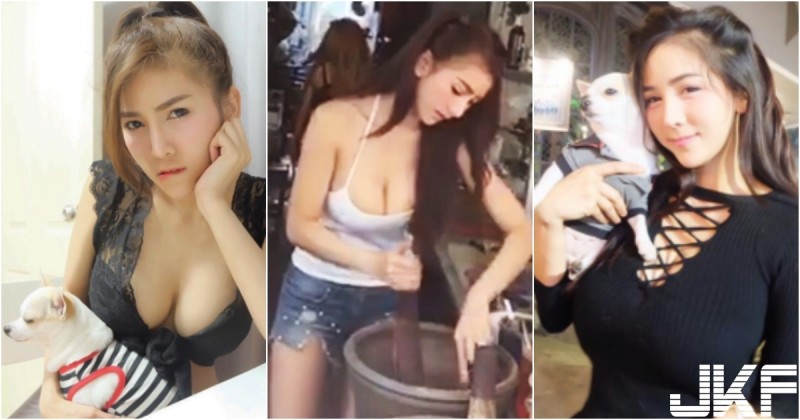 【蜗牛电竞】爆乳正妹「奶比狗頭大」！高顏值配上「洶湧乳量」原來就是路邊涼拌妹！