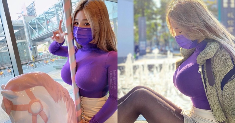 【蜗牛电竞】大得離譜～「巨乳網紅」遊樂園出奇招，「乳夾旋轉木馬」不用手扶！