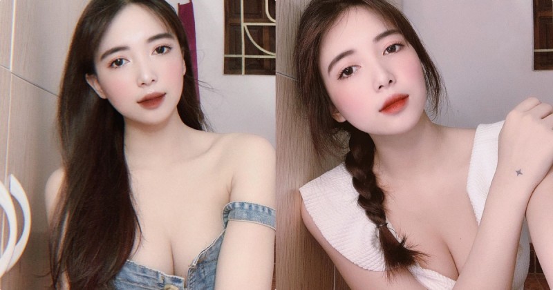 【蜗牛电竞】性感尤物「Phạm Trang」衣服不穿好，「白皙酥胸」快掉出來了！