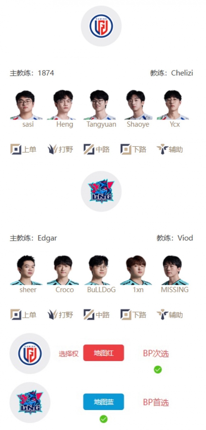 【蜗牛电竞】LPL明日首发名单：韩国“姿态”对阵Tangyuan！圣枪哥大战369