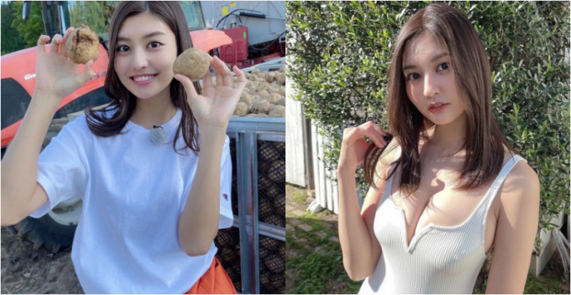 【蜗牛电竞】田舍農婦「林ゆめ」顏值超高　種出的馬鈴薯和身材一樣又圓又大