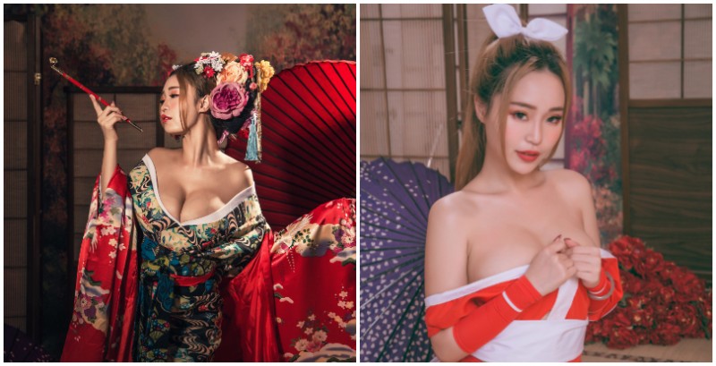 【蜗牛电竞】南半球女王「金瑀恩」化身性感花魁！爆乳身材完美展現，還外加不知火舞特別造型！