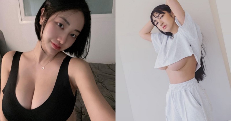 【蜗牛电竞】超兇猛韓國正妹！雙手抬高露出「飽滿南半球」，沈重份量光看就窒息！