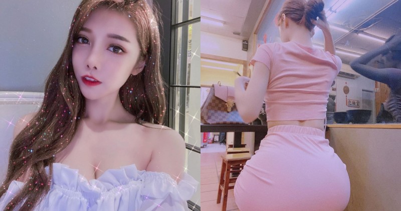 【蜗牛电竞】超萬惡友人視角！正妹吃麵線裙子太短「蜜桃半顆外露」，網友：這樣會感冒！
