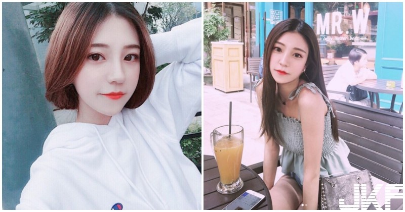 【蜗牛电竞】大眼萌妹「白皙美肌超正點」，雪白大長腿真的太誘人！