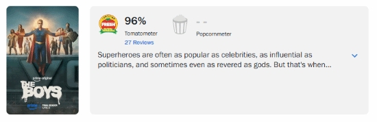 【蜗牛电竞】《黑袍》最终季烂番茄开分高达96%!祖国人收官战迎来开门红