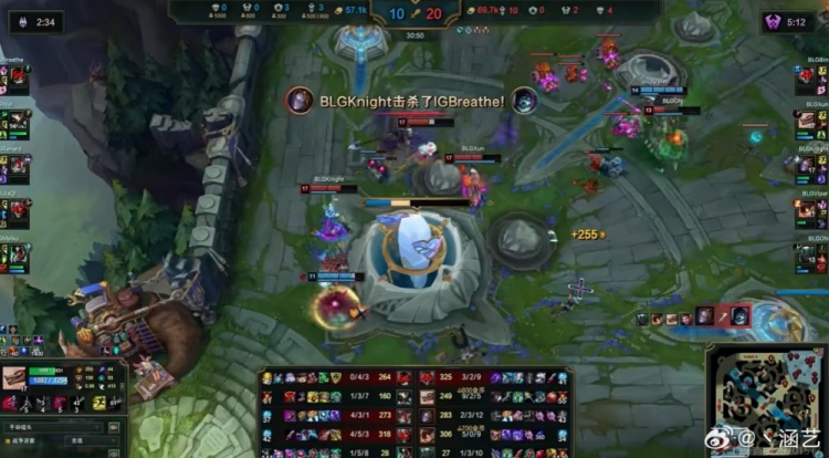 【蜗牛电竞】涵艺：BLG和iG硬实力差距挺大 Xun和Viper发力iG小中单稳住但没招