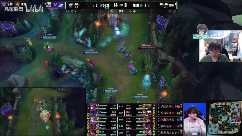 【蜗牛电竞】BeryL看BLG横扫AL：低头看了下手机一抬头不一样了 这就是LPL吗？