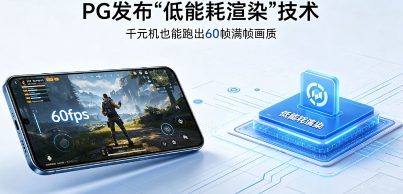 【蜗牛电竞】PG发布“低能耗渲染”技术,确保千元机也能跑出60帧满帧画质。