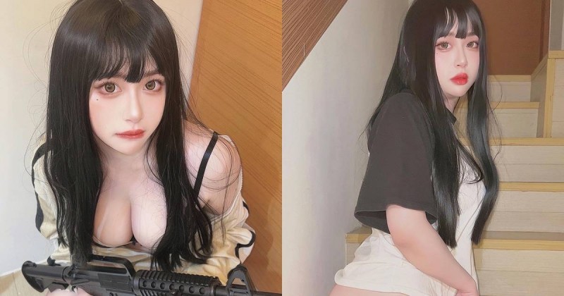 【蜗牛电竞】跌倒掉落小內褲！巨乳正妹「にに NiNi」二次元好身材，白嫩豐滿超吸睛！