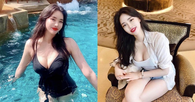 【蜗牛电竞】171高挑正妹「超火辣俯視角度」，白嫩大美乳「清晰可見」！
