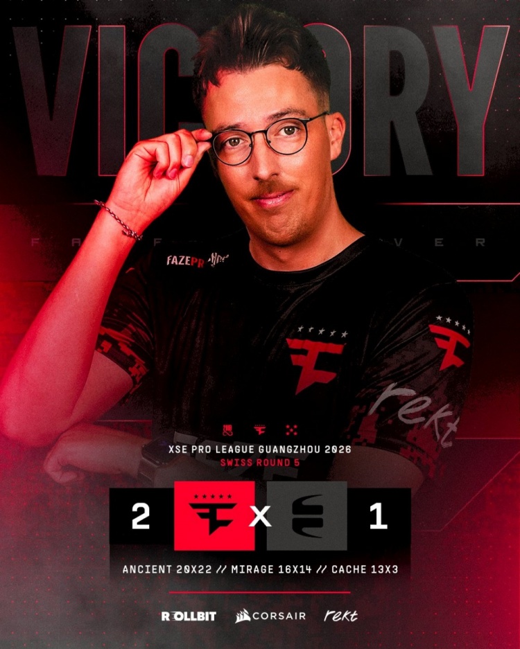 【蜗牛电竞】🎮又一次的地狱归来!双大哥合砍37杀带队FAZE击败EB晋级淘汰赛