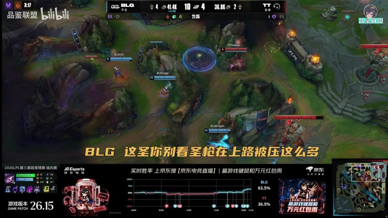 【蜗牛电竞】Ning王：别看圣枪哥被上路压了这么多，但是他让队友很舒服