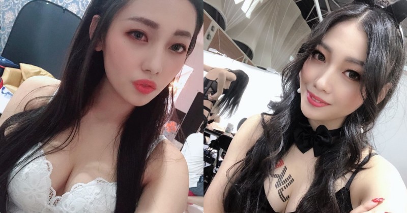 【蜗牛电竞】正妹「夏暮光」旗袍裝側面大挖空，誘惑纖腰和美臀一次展現！