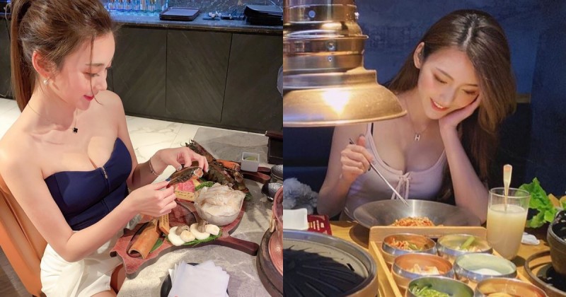 【蜗牛电竞】燒肉店的「爆乳正妹」張舒晴Annie，低頭甜笑超美味，網友眼睛先飽餐一頓了啦！