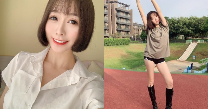 【蜗牛电竞】戶外遇見「超長腿真理褲正妹」，網驚喜：是體育系正妹老師！