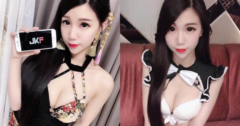 【蜗牛电竞】正妹Miyo米優「福利辣照超惹火」，低胸造型展現「白嫩美肌」！