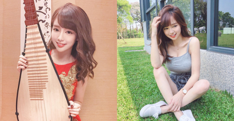 【蜗牛电竞】猶抱琵琶半遮奶！話題正妹「丘涵Joanne」性感演奏國樂征服全場