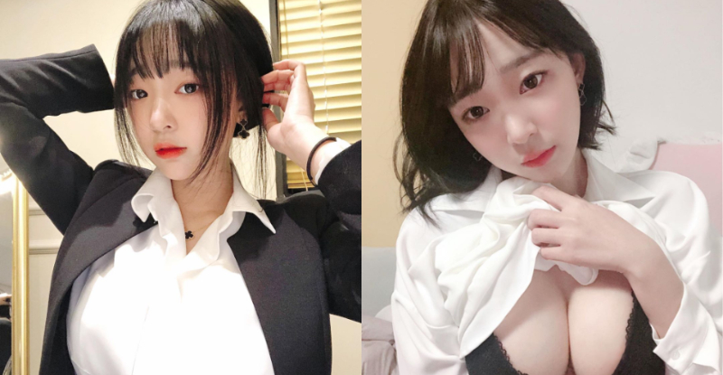 【蜗牛电竞】巨乳OL「卿卿」最喜歡趁同事不注意自拍　掀起襯衫竟然有大奶奶！