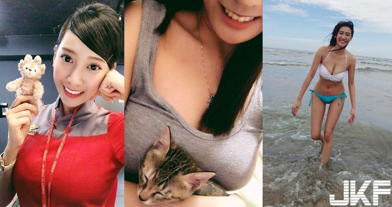 【蜗牛电竞】好狂！遠航正妹空姐「奶夾貓咪」的超大乳量！脫下衣服後的深溝讓人大喊受不了…