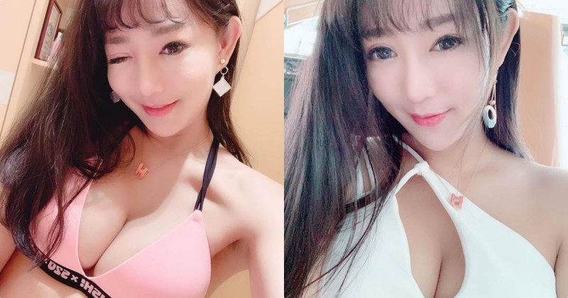 【蜗牛电竞】大眼甜心「APO Chou」放送深溝，比基尼火辣乳量太猖狂！